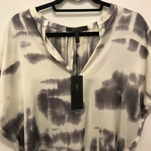 BCBG Maxazria Ayanna Grey Shirt